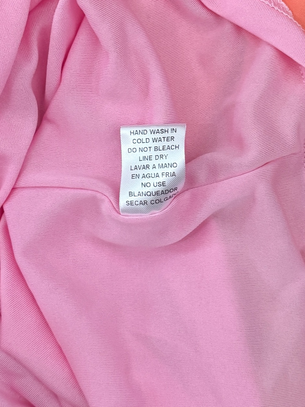 Entro Colorblock Puff-Sleeve Midi Dress in Red, Pink, Yellow, Coral size Small - Picture 6 of 6